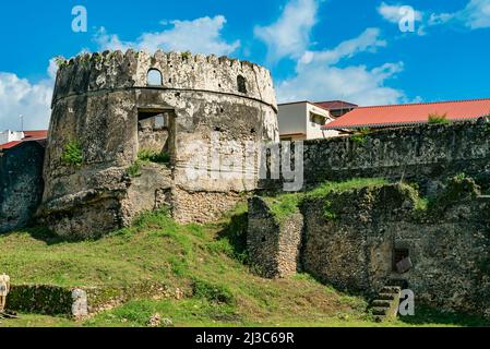 Tour de la forteresse musulmane de Stone Town. Zanzibar, Tanzanie Banque D'Images