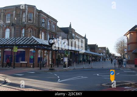 The High Street à Eastleigh dans le Hampshire au Royaume-Uni Banque D'Images