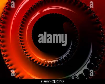 Illustration fractale abstraite générée par ordinateur pour la création Banque D'Images