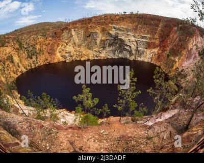 La mine Cerro Colorado est actuellement en exploitation à ciel ouvert à Riotinto, Huelva, Espagne. Banque D'Images