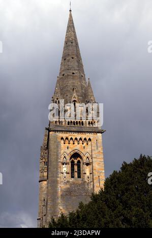 Vue sur la cathédrale de Llandaff, Cardiff Banque D'Images