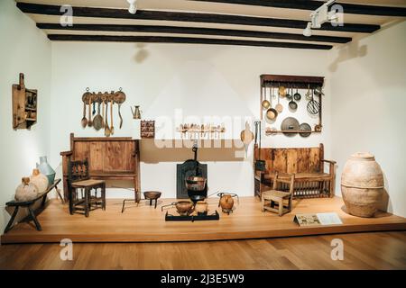 LOGRONO, ESPAGNE - nov, 2021 intérieurs de musée, Museo ,la Rioja. Photo de haute qualité Banque D'Images