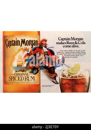 Vintage août 1987 « Playboy » magazine publicitaire, États-Unis Banque D'Images