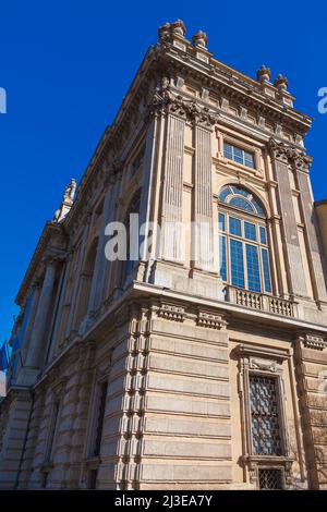 Architecture italienne de style baroque . Bâtiment typique à Turin Italie Banque D'Images