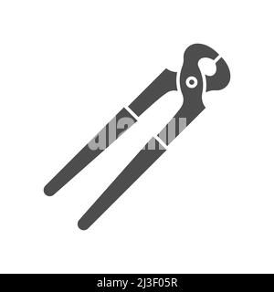 Icône de glyphe de menuisier. Signe de style linéaire pour le concept mobile et le web design. Pince à pince, icône de vecteur de glyphe. Symbole, illustration du logo. Vecteur g Illustration de Vecteur