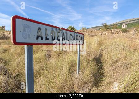 Aldealcardo est une ville abandonnée de la province de Soria, en Espagne Banque D'Images