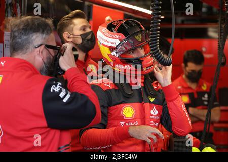 8th avril 2022, Albert Park, Melbourne, FORMULE 1 ROLEX AUSTRALIAN GRAND PRIX 2022, sur la photo Carlos Sainz Jr. (ESP), Scuderia Ferrari Banque D'Images