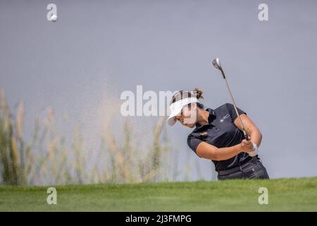 Pattaya Thaïlande - 8 avril : Nattagate Nimitpongkul de Thaïlande pendant la deuxième partie de la coupe asiatique mixte du Golf Trust au Siam Country Club Waterside course le 8 avril 2022 à Pattaya, Thaïlande (photo d'Orange Pictures) Banque D'Images