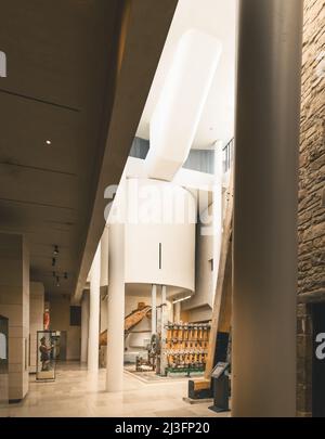 Édimbourg, Écosse, Royaume-Uni - extension du musée national d'Écosse par Benson & Forsyth, intérieur Banque D'Images