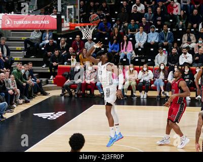 Kostas Antetokounmpo d'ASVEL lors du match de basket-ball Euroligue de Turkish Airlines entre LDLC ASVEL et AX Armani Exchange Milan le 7 avril 2022 à Astroballe à Villeurbanne, France - photo Patrick Cannaux / DPPI Banque D'Images