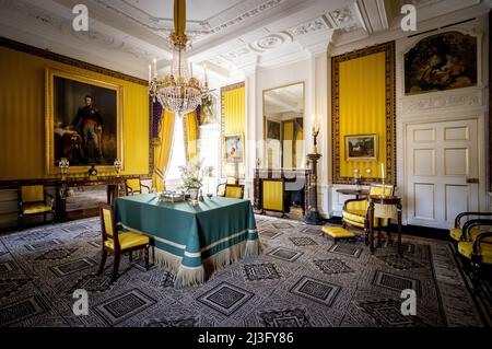 2022-04-08 10:46:52 APELDOORN - Une salle pendant la présentation de la Paleis Het Loo rénové. Le musée a fermé ses portes en 2018 pour des travaux de rénovation importants. KOEN VAN WEEL pays-bas sortie - belgique sortie Banque D'Images