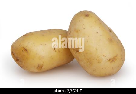 Pommes de terre isolé sur fond blanc avec clipping path Banque D'Images