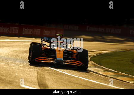 04 NORRIS Lando (gbr), McLaren F1 Team MCL36, action pendant le Grand Prix d'Australie de Formule 1 Heineken 2022, 3rd tour du Championnat du monde de Formule 1 de la FIA 2022, sur le circuit Albert Park, du 8 au 10 avril 2022 à Melbourne, Australie - photo : DPPI/DPPI/LiveMedia Banque D'Images