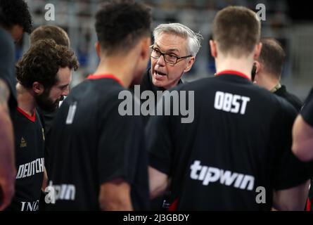 Gordon Herbert Bundepassen von Deutschland Allemagne contre Israël Basketball World Cup qualifier 28.02.2022 snp Dome Heidelberg © diebilderwelt / Alay stock Banque D'Images