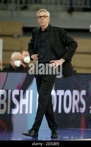 Gordon Herbert Bundepassen von Deutschland Allemagne contre Israël Basketball World Cup qualifier 28.02.2022 snp Dome Heidelberg © diebilderwelt / Alay stock Banque D'Images