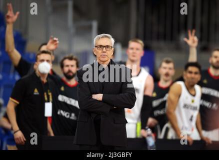 Gordon Herbert Bundepassen von Deutschland Allemagne contre Israël Basketball World Cup qualifier 28.02.2022 snp Dome Heidelberg © diebilderwelt / Alay stock Banque D'Images