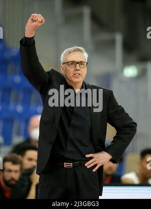 Gordon Herbert Bundepassen von Deutschland Allemagne contre Israël Basketball World Cup qualifier 28.02.2022 snp Dome Heidelberg © diebilderwelt / Alay stock Banque D'Images