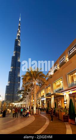 Dubaï. EAU. Burj Khalifa Banque D'Images