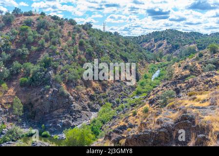 Parc naturel Vale do Guadiana au Portugal. Banque D'Images