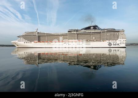 MSC Splendida est un navire de croisière exploité par MSC Cruises - mai 2016. Banque D'Images