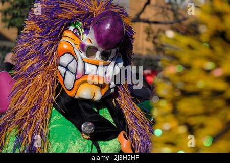 France, Haut Rhin, Munster, carnaval pour enfants, Waggis Banque D'Images