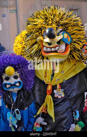 France, Haut Rhin, Munster, carnaval pour enfants, Waggis Banque D'Images