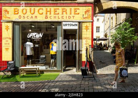 France, Moselle, Metz, Taison Street Banque D'Images