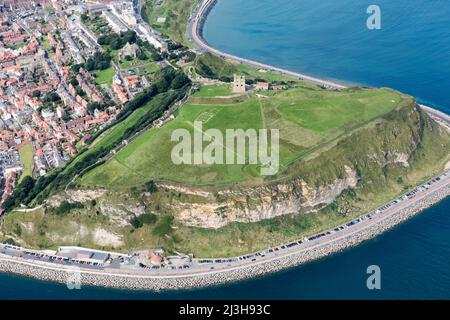 Château de Scarborough, North Yorkshire, 2017. Banque D'Images