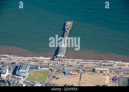 Pleasure Pier, construit entre 1865 et 1867, Teignmouth, Devon, 2016. Banque D'Images