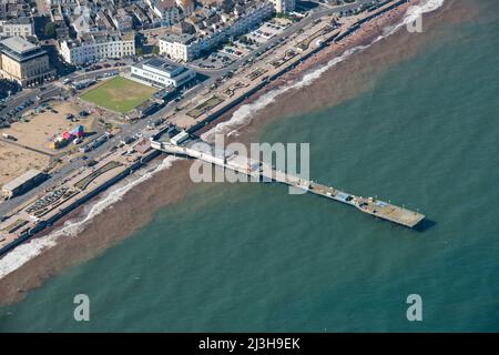 Pleasure Pier, construit entre 1865 et 1867, Teignmouth, Devon, 2016. Banque D'Images