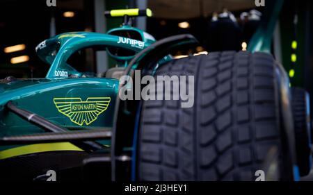 Melbourne, Australie. 08th avril 2022. La voiture de Sebastian Vettel (GER) au Grand Prix de Formule 1 d'Australie au circuit du Grand Prix d'Albert Park sur 8. Avril 2022. Crédit : Corleve/Alay Live News Banque D'Images