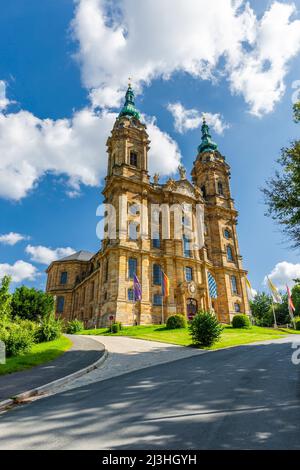 Basilique Vierzehnheiligen près de Bad Staffelstein en haute-Franconie Banque D'Images