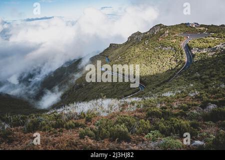 Achada do Teixeira, Pico Ruivo, Madère, Portugal, Europe Banque D'Images