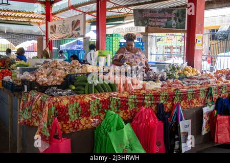 Sir Selwyn Selwyn-Clarke Market Victoria Mahe Seychelles / Street Photography Banque D'Images