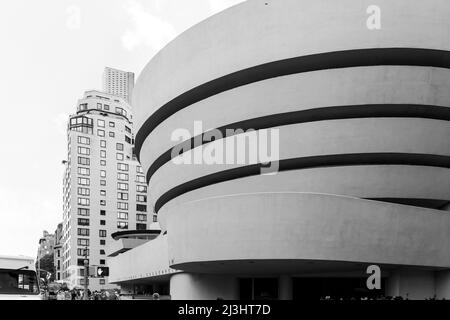 Carnegie Hill, New York City, NY, Etats-Unis, belle architecture au musée solomon r. guggenheim Banque D'Images