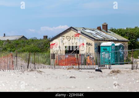 Breezy point, New York City, NY, États-Unis, Rockaway Beach Banque D'Images