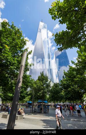 WTC CORTLANDT, New York City, NY, Etats-Unis, au nouveau One World Trade Center, dans le bas de Manhattan Banque D'Images