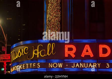 47-50 STS-ROCKEFELLER CTR, New York City, NY, États-Unis, devant le radio City Music Hall Banque D'Images