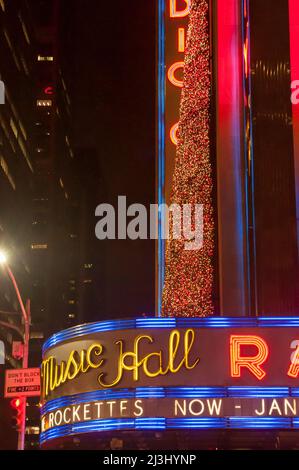 47-50 STS-ROCKEFELLER CTR, New York City, NY, États-Unis, devant le radio City Music Hall Banque D'Images