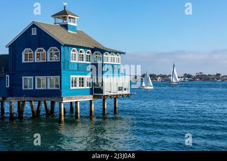 San Diego Californie, États-Unis San Diego Waterfront avec bateaux à voile. Banque D'Images