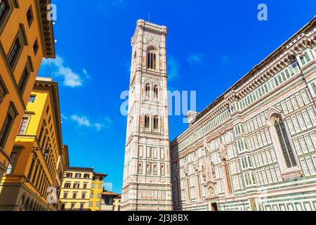 Campanile de Giotto, Florence, Toscane, Italie Banque D'Images