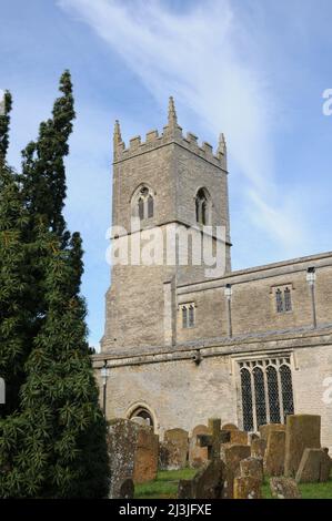 Eglise St Mary & St Edburga, Stratton Audley, Oxfordshire Banque D'Images