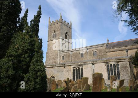 Eglise St Mary & St Edburga, Stratton Audley, Oxfordshire Banque D'Images