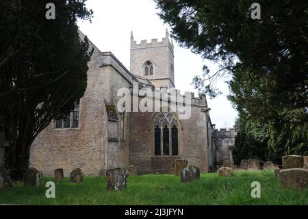 Eglise St Mary & St Edburga, Stratton Audley, Oxfordshire Banque D'Images