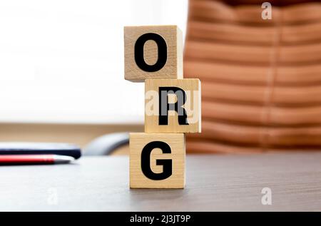 dot org - extension de domaine internet d'organisation à but non lucratif. Banque D'Images