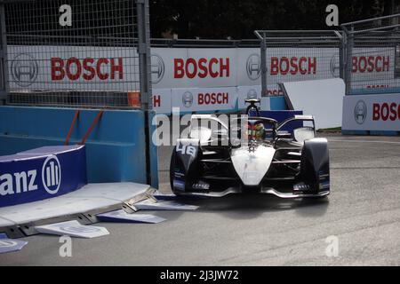 Rome, Italie. 08th avril 2022. Rome, Italie - 08,04 2022: EDOARDO MORTARA (ROKIT VENTURI COURSE) ABB FORMULE E, FIA WORLD CHAMPIONSHIP 2022 ROME E-PRIX course à EUR Rome le 2022 avril crédit: Independent photo Agency/Alay Live News Banque D'Images