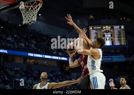 Madrid, Espagne. 27th mars 2022. 08 avril 2022; Centre Wizink; Madrid; Espagne; Turkish Airlines EuroLeague match entre Real Madrid et Bayern 900/Cormon Press Credit: CORMON PRESS/Alay Live News Banque D'Images