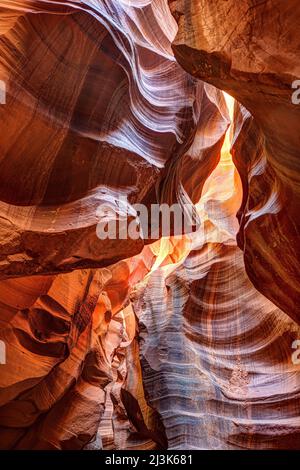 Sandstone Antelope Slot Canyon en Arizona Banque D'Images