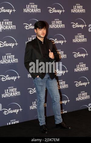 ROME, ITALIE - AVRIL 08 : Samuel Garofalo participe à la séance photo de la série télévisée "le destin Ignoranti" au St. Regis Grandhotel le 08 avril 2022 à Rome, Italie. Banque D'Images