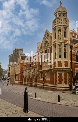 Royaume-uni, Angleterre, Cambridge. Vieux Divinity School, St John's College. Banque D'Images